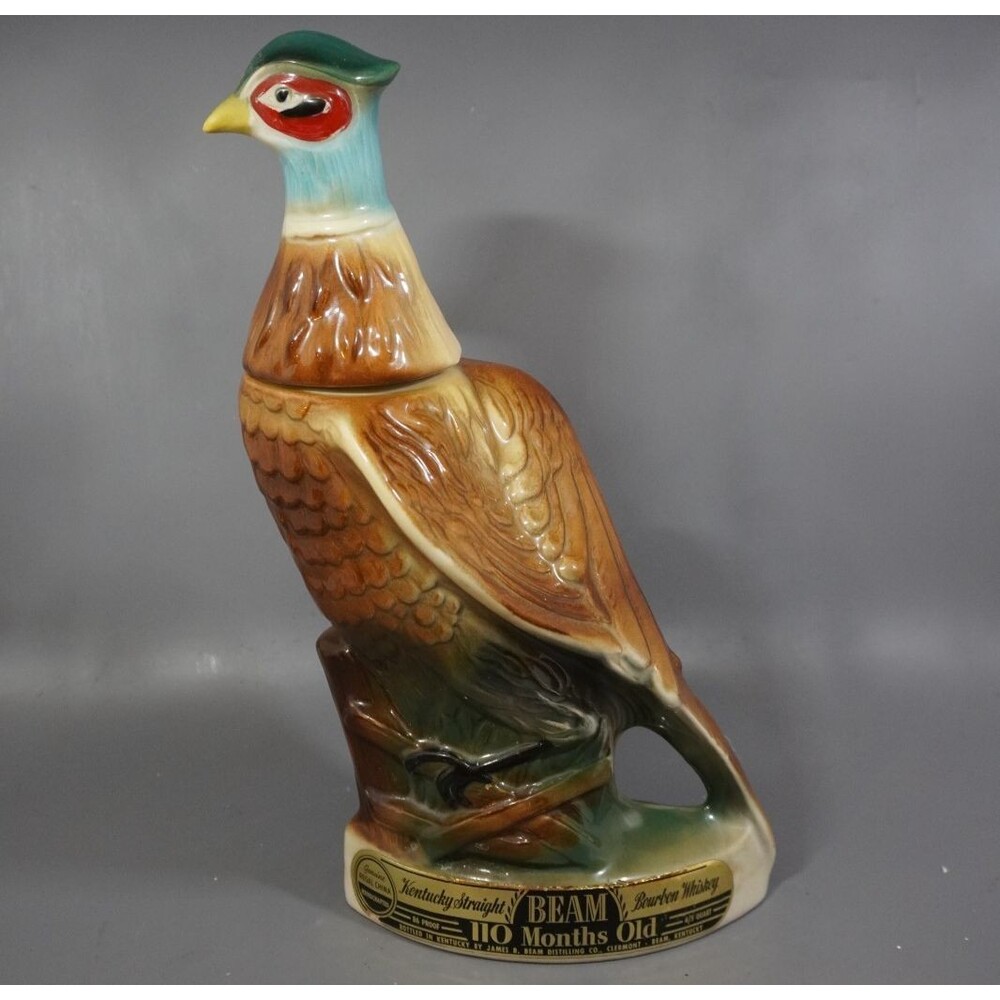 Vintage Jim Beam Pheasant Decanter 1967 Regal China Bourbon Bottle C. Miller